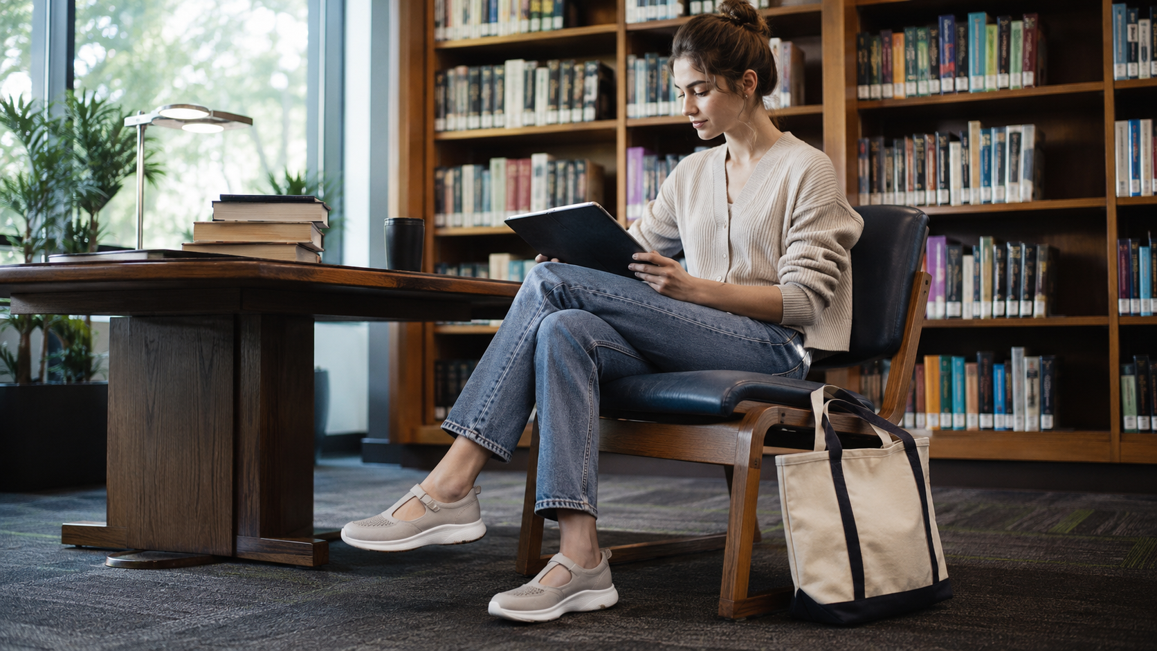 Mary Jane Sneakers with Arch Support Ergonomic